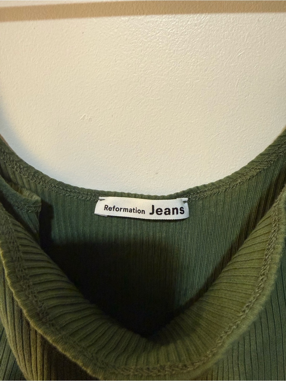 Reformation Ribbed Cami Tank Top - Picture 2 of 4